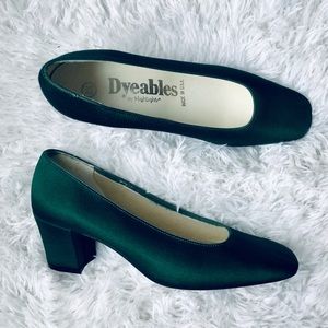 green low heels